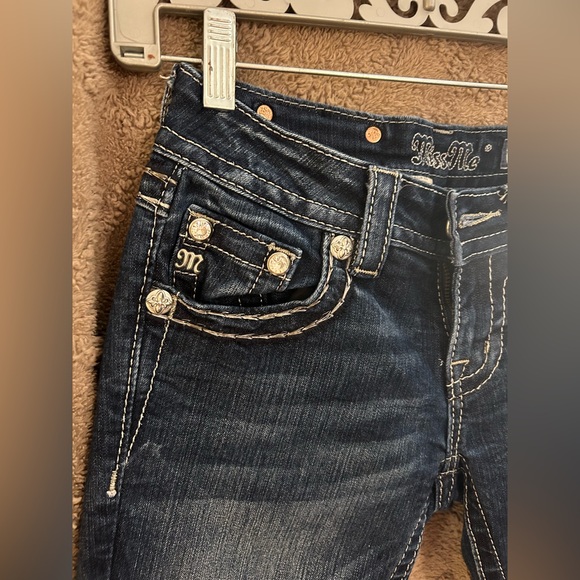 Miss Me Dark Blue Boot Cut Jeans - Picture 2 of 13